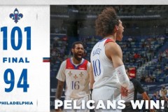 鹈鹕101-94力克76人 英格拉姆复出锡安37+15+8率队取胜