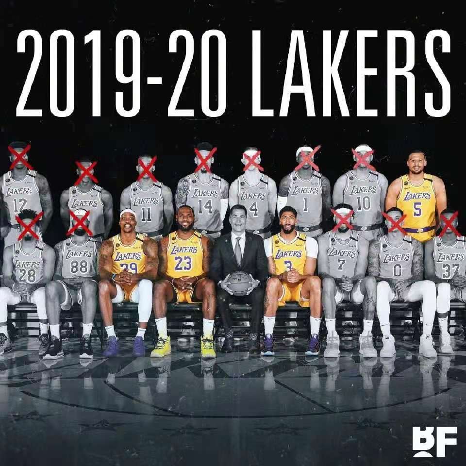 湖人夺冠阵容只剩4人