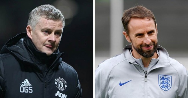 索尔斯克亚（左）和索斯盖特（右）