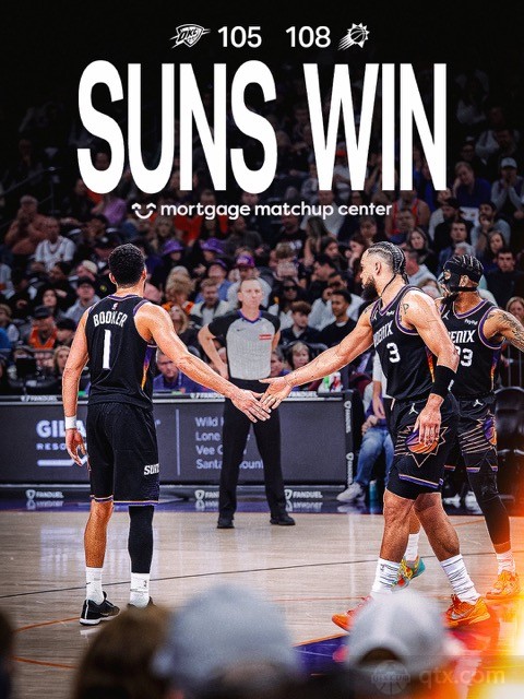 布克24分助太阳主场绝杀雷霆