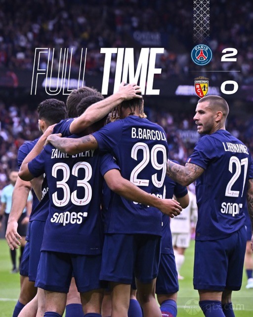 巴黎圣日耳曼2-0朗斯