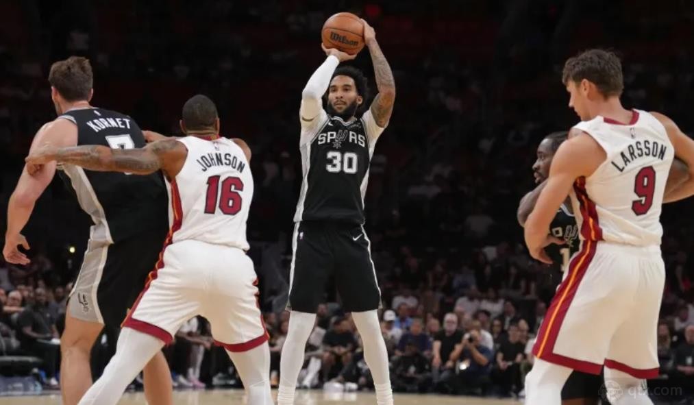 NBA季前赛马刺客场险胜热火