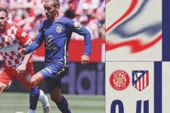 西甲赫罗纳0-4马竞 瑟洛特戴帽朗格莱破门