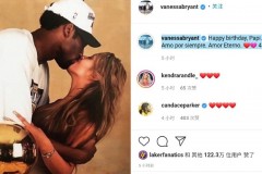 瓦妮莎晒接吻照为科比庆生 两人忘情拥吻令人怀念