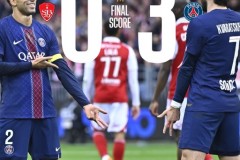 法甲布雷斯特0-3巴黎圣日耳曼 阿什拉夫双响 杜埃建功