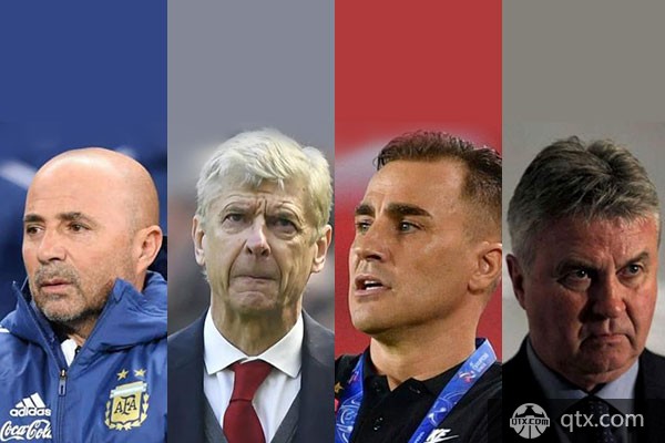 桑保利、温格、卡纳瓦罗、希丁克