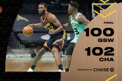 黄蜂102-100险胜勇士 乌布雷25分罗齐尔36分+绝杀