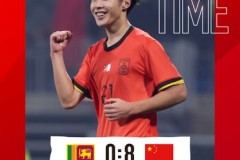 U17亚预赛中国U17男足8-0斯里兰卡U17 万项双响 赵松源、何思凡传射建功