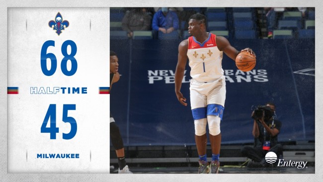 雄鹿vs鹈鹕半场