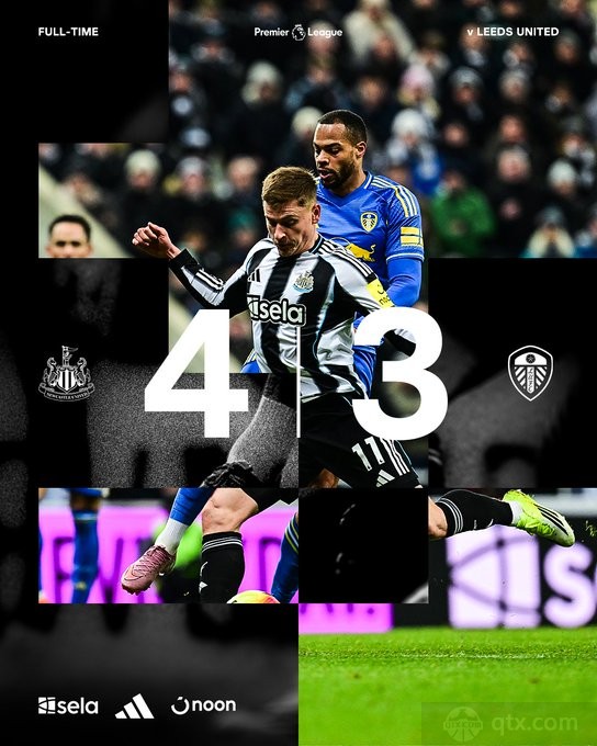 纽卡斯尔联4-3利兹联