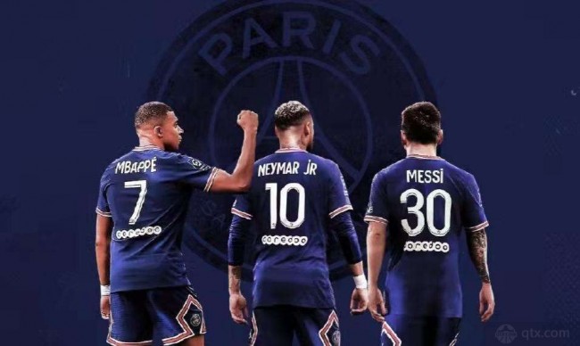 姆巴佩内马尔梅西组成锋线