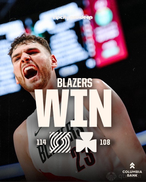 开拓者主场114-108力克凯尔特人