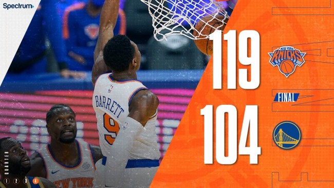 尼克斯119-104勇士