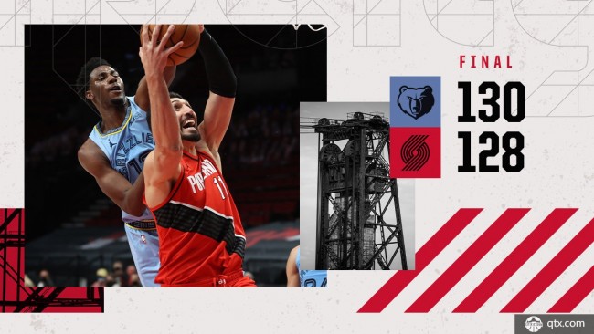 灰熊130-128开拓者