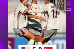 U17女足世界杯：中国队2-5不敌美国 中国队遭逆转