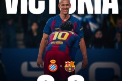 西甲西班牙人0-2巴塞罗那 巴萨领跑积分榜