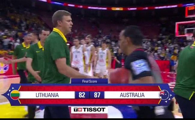 澳大利亚险胜立陶宛
