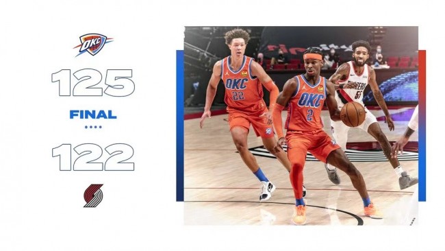 雷霆vs开拓者下半场