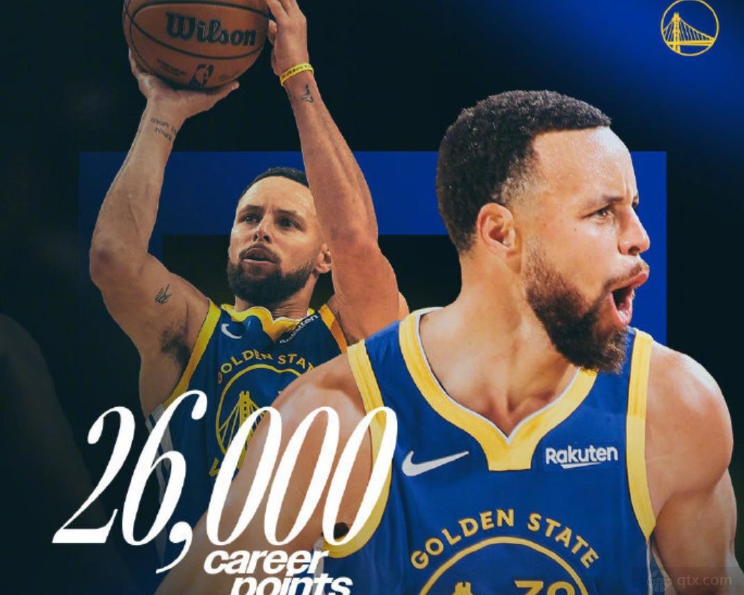 库里达成26000分里程碑