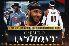 优质偶像！安东尼获得卡里姆-阿卜杜尔-贾巴尔社会公正冠军奖