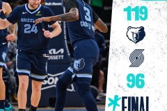 NBA常规赛开拓者客场96-119惨败灰熊 杨瀚森首发贡献4分5篮板