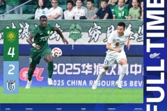 中超北京国安4-2大连英博 法比奥戴帽 塞尔吉尼奥双响建功