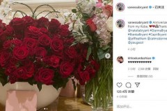 好兄弟！加索尔替科比给瓦妮莎送花