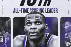 威少生涯总得分超越威尔金斯 升至历史第16