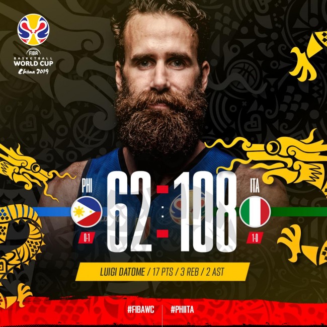 意大利大胜菲律宾