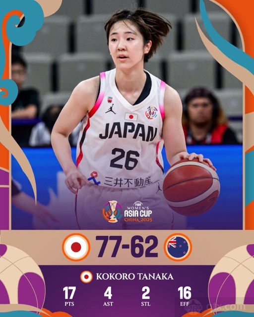 日本女篮77-62新西兰女篮