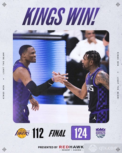 湖人客场112-124不敌国王