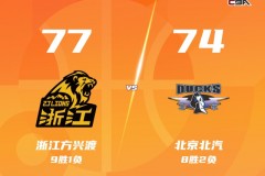 赵睿缺阵广厦主场再胜北京豪取8连胜 胡金秋16+6 周琦空砍15+19