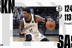 篮网加时击败马刺 哈登三双德罗赞22+11