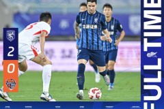 中超武汉三镇2-0青岛海牛 图多列连场破门绍尔头球建功