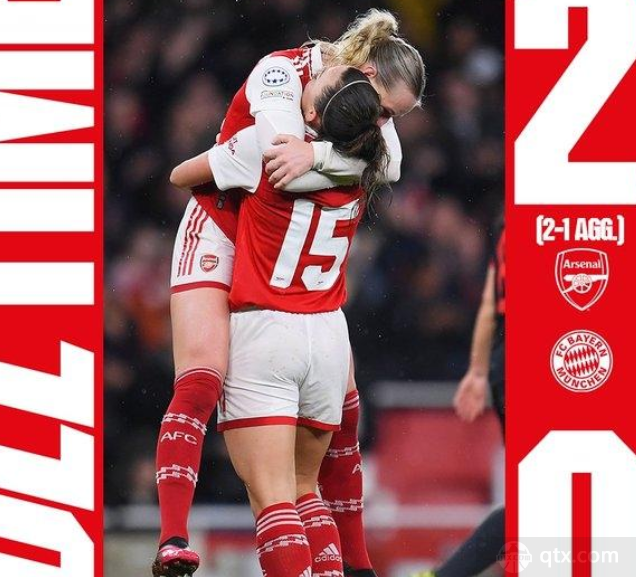 阿森纳女足顺利晋级