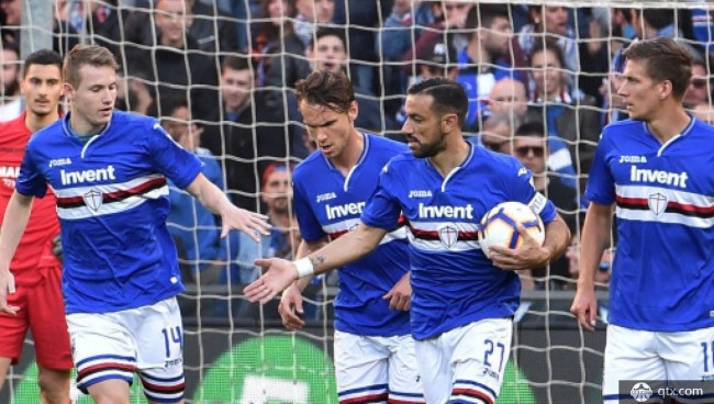 本赛季桑普多利亚球风华丽