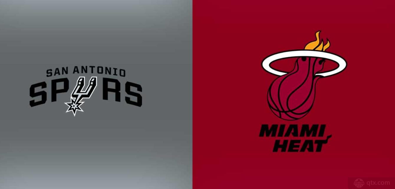 nba常规赛马刺107-101击败热火