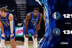 独行侠121-136不敌森林狼 爱德华兹30分率队大胜独行侠