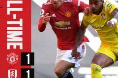 英超曼联1-1战平富勒姆三轮不胜 卡瓦尼世界波