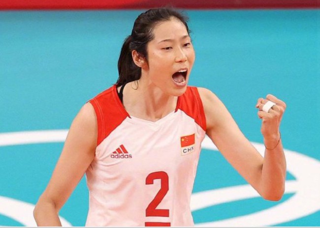中国女排第一攻击手朱婷
