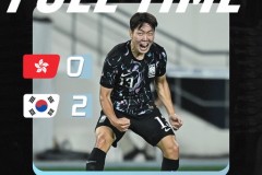 东亚杯中国香港0-2韩国 李昊宰破门姜尚润建功