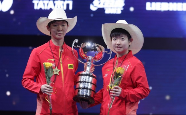 世乒赛女单决赛孙颖莎与王曼昱