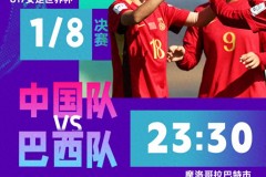 中国U17女足今晚对阵巴西队 历史首次打进世界杯淘汰赛