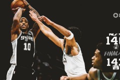 凯尔特人143-140加时险胜马刺 塔图姆狂砍60分率队完成30分大逆转