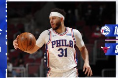 76人106-94轻取公牛 哈里斯21+9率队豪取5连胜