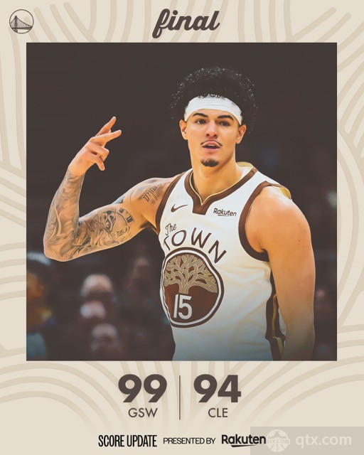 勇士客场99-94力克骑士