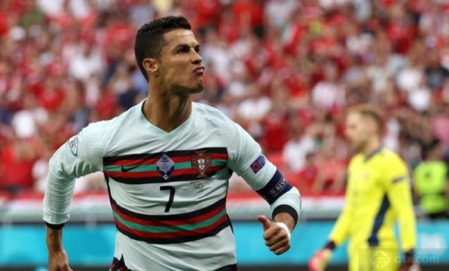 C罗在欧洲杯中留下11粒进球的记录