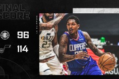 爵士114-96快船迎九连胜 戈贝尔两双卡乔缺阵