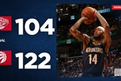 西亚卡姆44+10英格拉姆27分 猛龙大胜鹈鹕