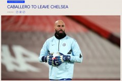 老将卡巴列罗告别：感谢在切尔西的四年时光